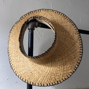 WYETH by Todd Magill. Open top straw sun hat.